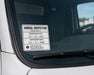 FMCSR 396.17 Annual inspection sticker on a vehicle's windshield