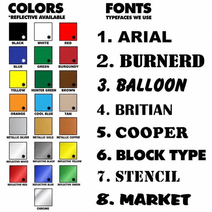 USDOT Number Sticker / Decal 12X2 from $2.49 Each