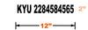 Kentucky Weight Distance Tax number sticker KYU number