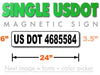 USDOT magnet for trucks