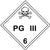 Class 6 Poisonous Inhalation Hazard Placard Decal or Magnetic Sign Placard