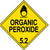 Class 5.2 Organic Peroxide Hazmat Placard Decal or Magnetic Sign Placard