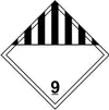Class 9 Miscellaneous Hazardous Material HAZMAT Warning Sticker Label