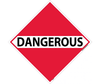 Dangerous Placard Decal or Magnetic Sign HAZMAT