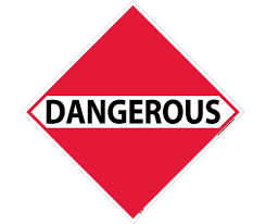 Dangerous Placard Decal or Magnetic Sign HAZMAT