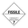 Class 7 Fissle HAZMAT Warning Sticker Label