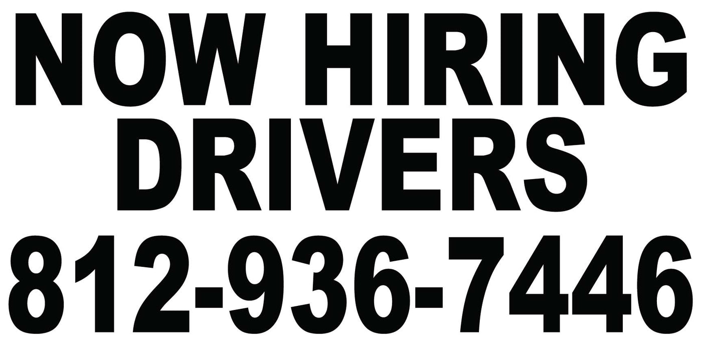 Now Hiring Magnetic Sign