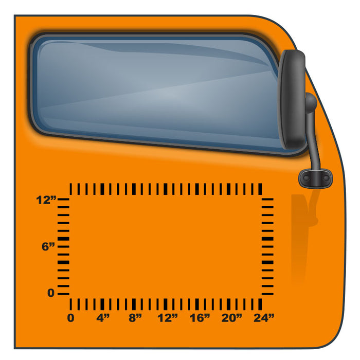 US DOT Number Kit with 3 Lines of Text (24"x12") | Instant Preview, Order Vinyl Decals Online