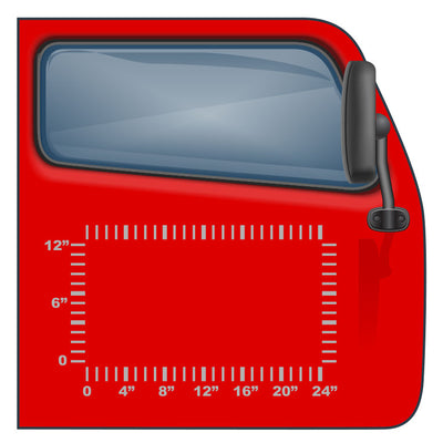 US DOT Number Kit with 3 Lines of Text (24"x12") | Instant Preview, Order Vinyl Decals Online