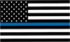 Thin Blue Line Flag for Police Support