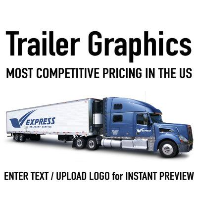 Upload Your Semi Tractor Trailer Graphic or Logo by Size - Image/ Graphic Upload Only