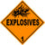 Class 1.1A - 1.3L Explosives Hazmat Placard Decal or Magnetic Sign Placard