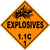 Class 1.1C Explosives Hazmat Placard Decal or Magnetic Sign Placard