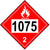 Class 2.1 Flammable Gas 1075 Red Hazmat Placard Decal or Magnetic Sign Placard