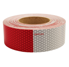 US DOT Approved Reflective Trailer Marking Tape Red & White 150' Roll