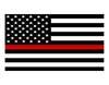 Thin Red Line Flag Magnet | Firefighter Support Magnet | Emergency Response